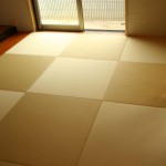 和室：和紙畳 イ草でなく和紙を選んだ理由は、無農薬であること。 その上、丈夫で変色しないので長寿命の畳です。